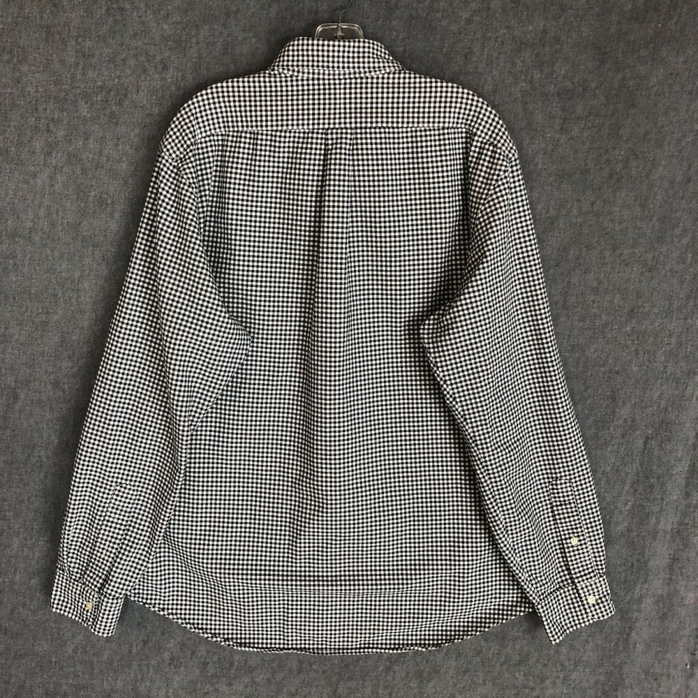 Polo Ralph Lauren Shirt XL Extra Up Long Sleeve Black Check Logo Pony - Picture 2 of 12
